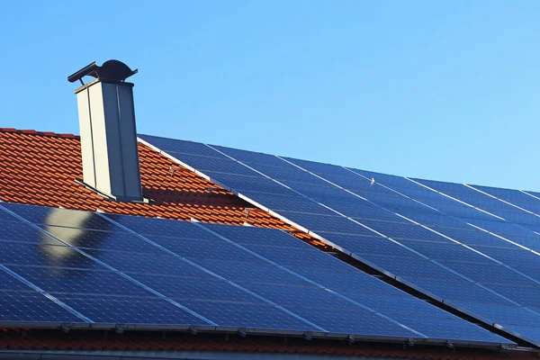 A photovoltaic system for electricity generation on a private house