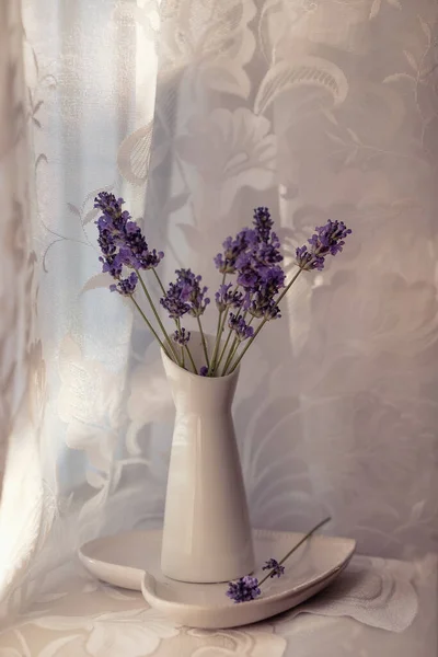 Still Life Lavender Flowers — Stock Photo, Image