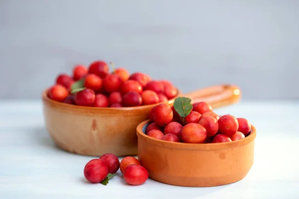 Las Frutas Maduras Alych Acercan Ciruela Cereza — Foto de Stock