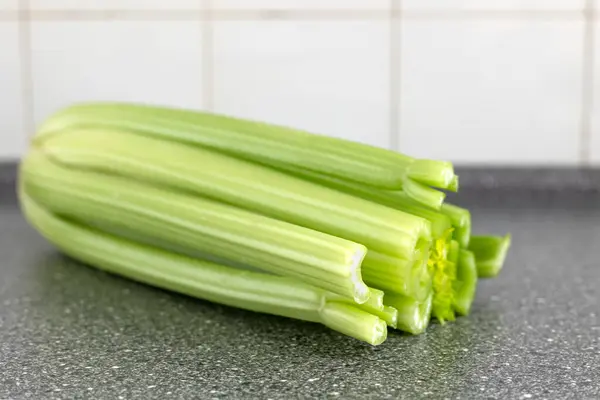 Celery Stalks Kitchen Board Stock Picture