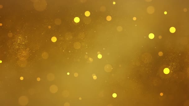 Abstract Gold Bokeh Background Video — Wideo stockowe