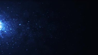 blue fire flares effects background. video 4k