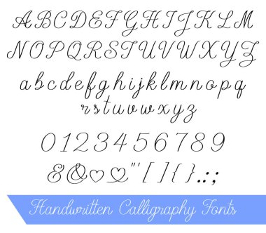 El yazısı alfabesi yazı tipi