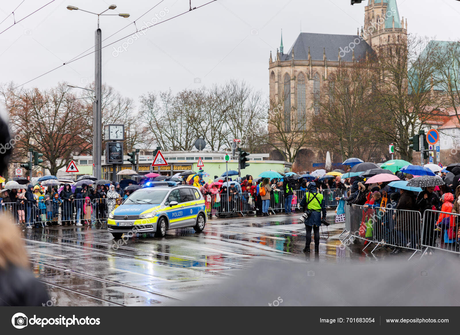  Erfurt Germany 11Th February 2024 Traditional German Carnival Fasching Illustration 