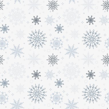 Noel kar taneleri seamless modeli. vektör çizim