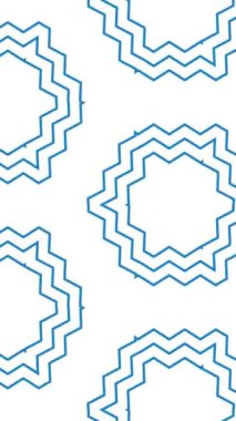 soyut geometrik dikişsiz desen, video kaleydoskopik hareket illüstrasyonu
