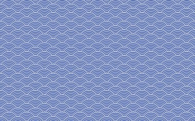 Blue and White Vector Illustration Wave Pattern Background.