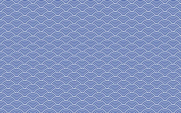 Blue White Vector Illustration Wave Pattern Background — Image vectorielle