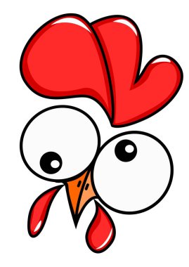 Bu çılgın bir tavuğun resmi.