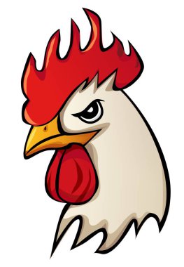 Horoz kafasının görüntüsü