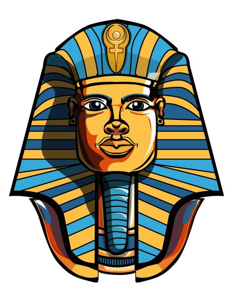 Illustration of a Pharaoh's head