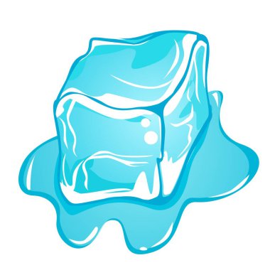 Bir buz kalıbı çizimi