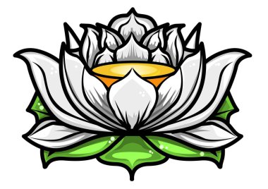 illustratie van een lotusbloem