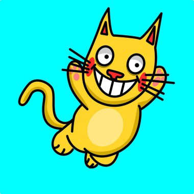 Uçan bir kedinin resmi