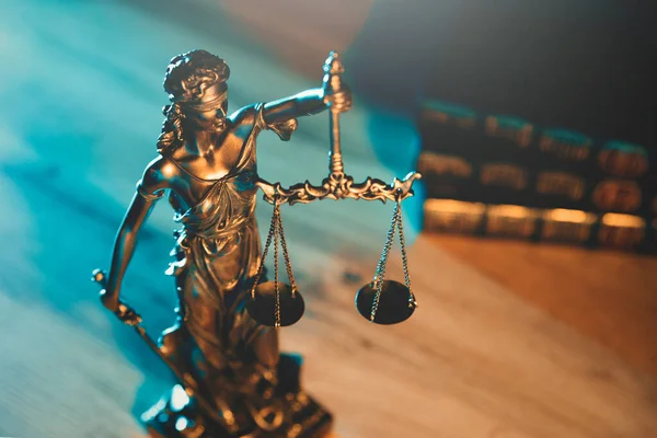 Bayan Adalet avukat odasında. Hukuk ve hukuk kavramı