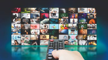 Uzaktan kumandalı ve resimli TV multimedya yayın kavramı
