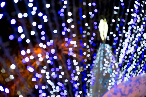 Blue and white dot Lighting illumination and decoration items bokeh for Christmas and New Year Celebration