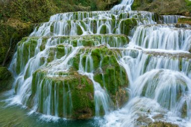 Orbaneja del Castillo Şelalesi, Burgos, Castilla y Leon, İspanya