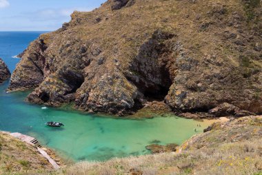 Carreiro do Mosteiro plajı, Berlengas adaları, Portekiz