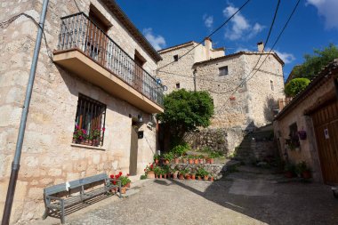 Maderuelo Caddesi, Segovia, Castilla y Leon, İspanya
