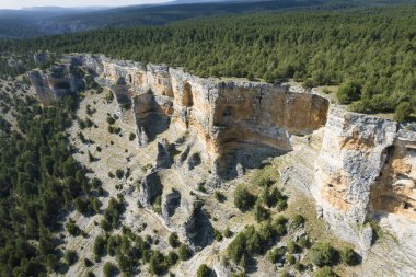 Rio Lobos Canyon Doğal Parkı, Soria, Castilla y Leon, İspanya