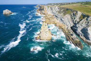 Liencres Urros, Costa Quebrada Doğal Parkı, Liencres, Cantabria, İspanya