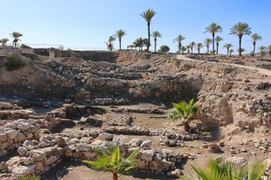 archaeology excavations in the Tel Megido ancient settlement in Israel, a place where, according to legend, there should be a decisive battle between good and evil - Armageddon