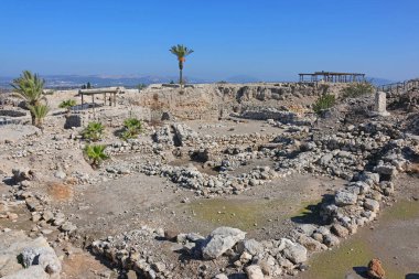 archaeology excavations in the Tel Megido ancient settlement in Israel, a place where, according to legend, there should be a decisive battle between good and evil - Armageddon