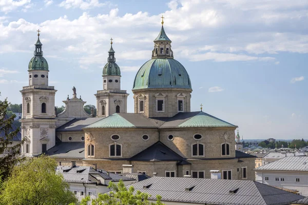 Σάλτσμπουργκ Αυστρία Όμορφη Θέα Της Πόλης Όπου Γεννήθηκε Μεγάλος Συνθέτης — Φωτογραφία Αρχείου