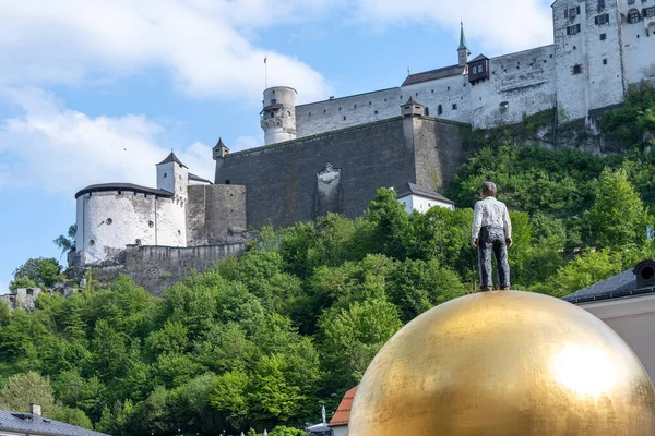Salzburgo Áustria Belas Vistas Cidade Onde Nasceu Grande Compositor Wolfgang — Fotografia de Stock