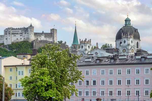 Salisburgo Austria Bella Vista Sulla Città Dove Nacque Grande Compositore — Foto Stock