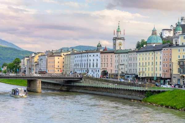 Σάλτσμπουργκ Αυστρία Όμορφη Θέα Της Πόλης Όπου Γεννήθηκε Μεγάλος Συνθέτης — Φωτογραφία Αρχείου