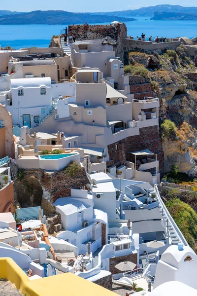 Malerische Und Romantische Landschaft Auf Der Griechischen Insel Santorin Ägäis — Stockfoto