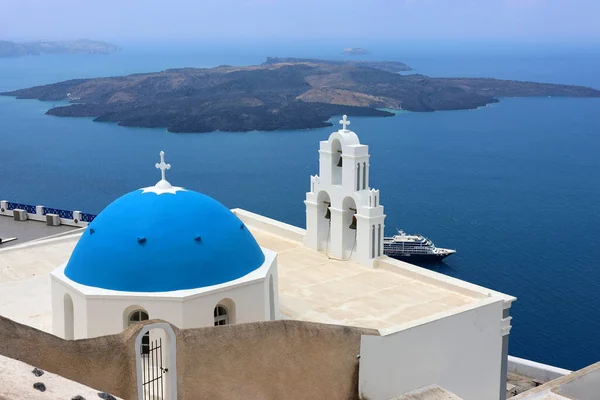 Viehättävä Romanttinen Maisema Kreikan Saarella Santorini Egeanmeren — kuvapankkivalokuva