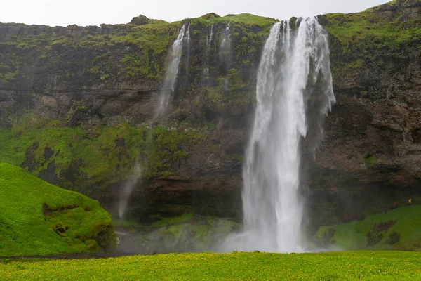 Haifoss Ist Einer Der Höchsten Wasserfälle Thjorsardalur Valley Island — Stockfoto