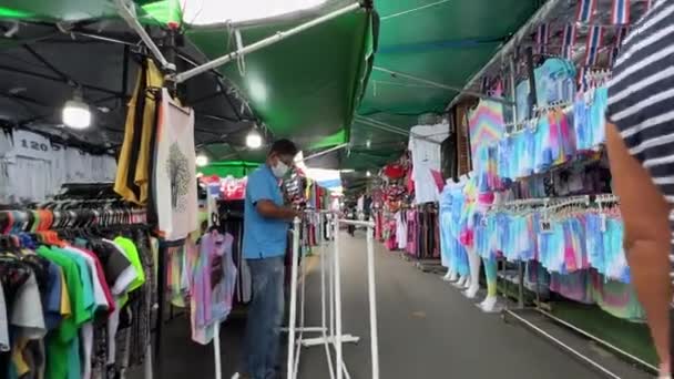 Chatuchak Weekend Market Bangkok Thailand Asia — Wideo stockowe