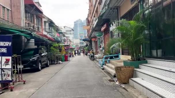 Tourist Walking Thailand — Wideo stockowe
