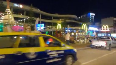 Traveling by tuk-tuk at night