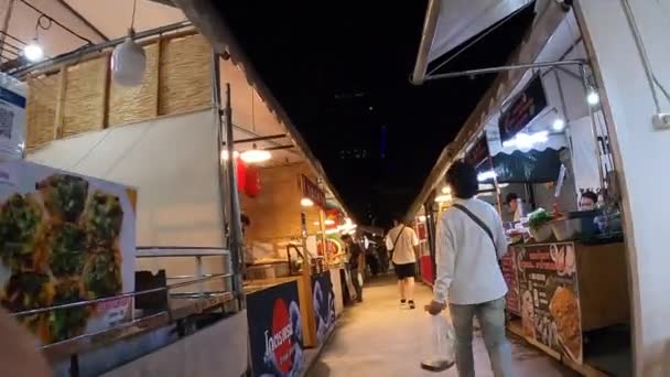 Street Food Vendor Bangkok Thailand Making Food — Video Stock