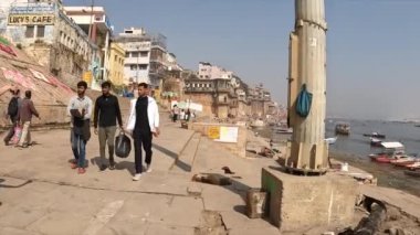 Walking Ganges River Varanasi India