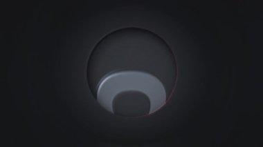 Tamam. Alfabenin o harfi dairesel geçişlerle dinamik bir şekilde ortaya çıkıyor ortadaki zoom ile birlikte. 4k döngüsü