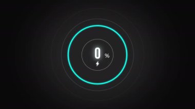 Yüzde bir. Ekran yüzdesi yükleniyor, ekran cep telefonu görüntüsü% 1 şarj ediliyor