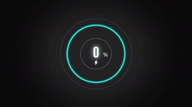 % 22. Ekran yüzdesi yükleniyor, cep telefonu görüntüsü ekran şarjı% 22 şarj ediliyor