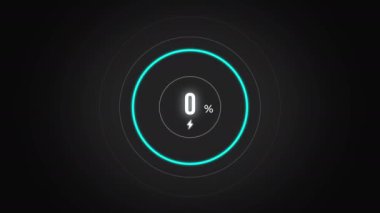 Yüzde 45. Ekran yüzdesi şarj ediliyor, cep telefonu ekranı görüntüsü% 45 şarj ediliyor.