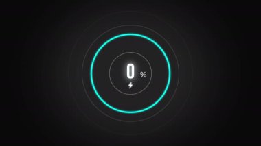 % 46. Ekran yüzdesi yükleniyor, ekran cep telefonu görüntüsü% 46 şarj ediliyor