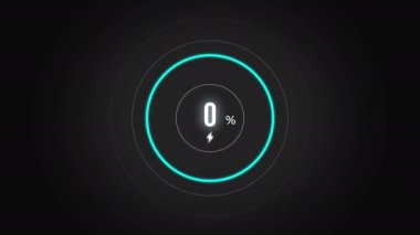 % 5. Ekran yüzdesi yükleniyor, ekran cep telefonu görüntüsü% 5 şarj edilirken