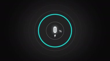 % 6. Ekran yüzdesi yükleniyor, ekran cep telefonu görüntüsü% 6 şarj edilirken