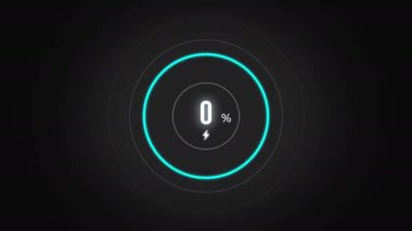 % 61. Ekran yüzdesi yükleniyor, ekran cep telefonu görüntüsü% 61 şarj ediliyor