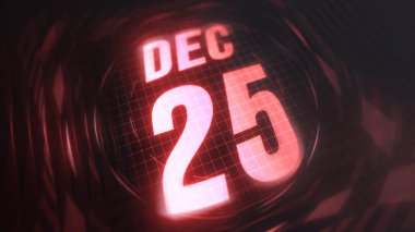 25 Aralık, Hud takviminde neon kırmızısı 4K olarak işaretlenmiş..