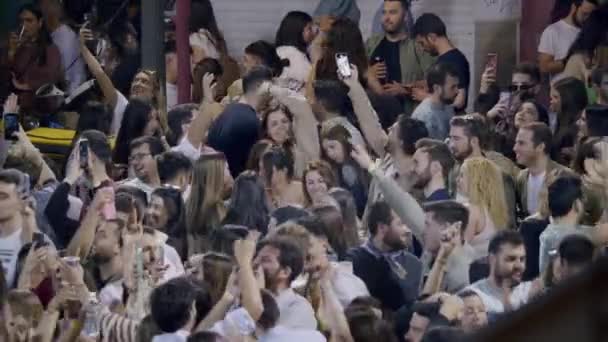 Valencia Spanyolország Március 2023 Egy Élénk Csoport Évesek Ünnepli Fallas — Stock videók